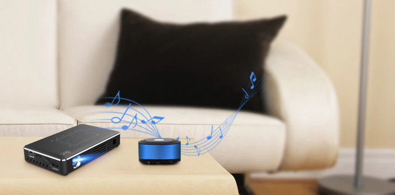 Проектор P10 mini DLP (2/16, Android, 4K, 3D)