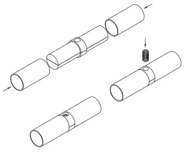 Соединитель внутренний для двух труб 25мм JOK-59