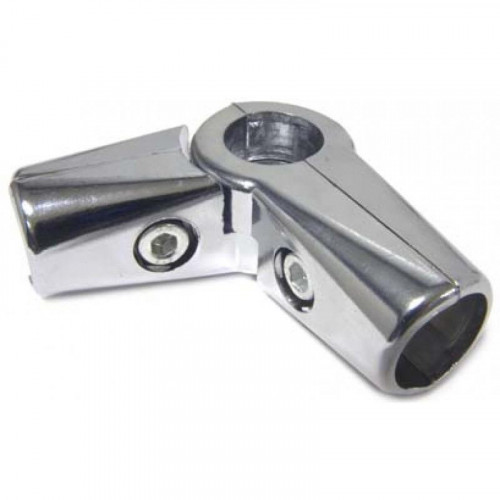 Соединитель угловой для трех труб 25 мм усиленный хром UNO22