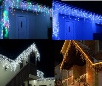 Электрогирлянда светодиодная Бахрома уличная 20 метров
