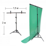 Т-образная Телескопическая стойка с фоном хромакей