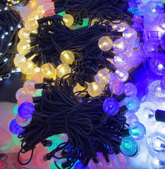 Уличная гирлянда шарики ледяные