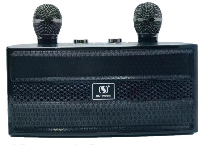 SU-YOSD YS-202 bluetooth колонка-караоке с беспроводными микрофонами