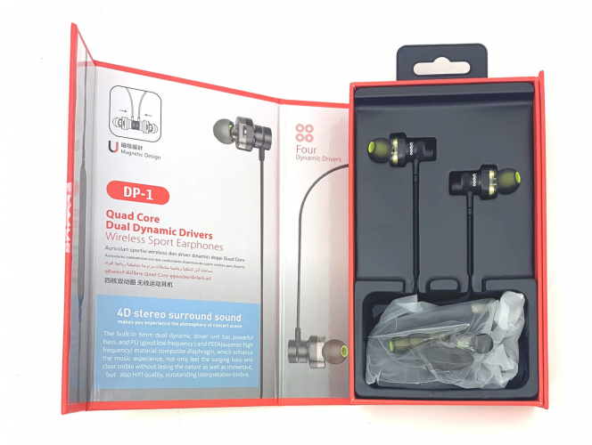 Беспроводные наушники с двойным динамиком Ipipoo DP-1