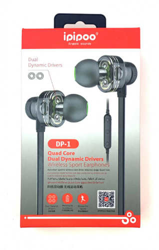 Беспроводные наушники с двойным динамиком Ipipoo DP-1
