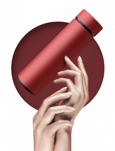 Термос с термометром