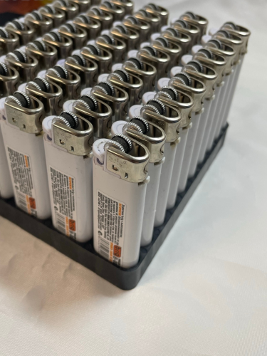 Зажигалки Brig Freedom White B-003, газовые кремниевые механические, белые, под нанесение логотипа