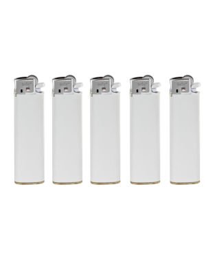 Зажигалки Brig Freedom White B-003, газовые кремниевые механические, белые, под нанесение логотипа