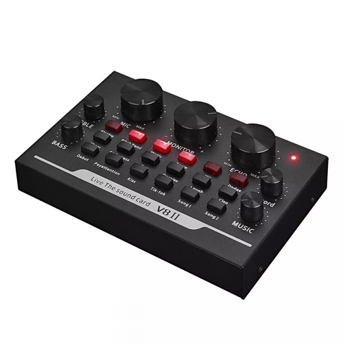 Внешняя звуковая карта V8-2 с Bluetooth и эффектами