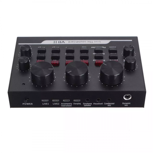 Внешняя звуковая карта V8-2 с Bluetooth и эффектами