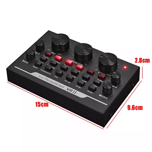 Внешняя звуковая карта V8-2 с Bluetooth и эффектами