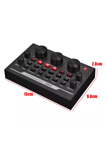 Внешняя звуковая карта V8-2 с Bluetooth и эффектами