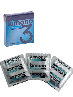 Презервативы KIMONO текстурированные точечные