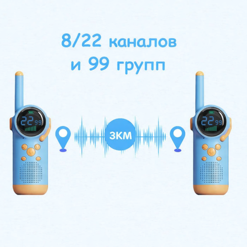 Детская рация Rocket D22 с фонариком : Межгалактическая связь