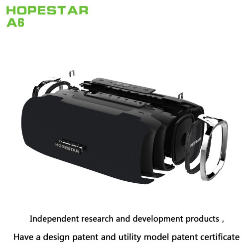 Портативная стерео колонка Hopestar A6 (Bluetooth, MP3, AUX, Mic)