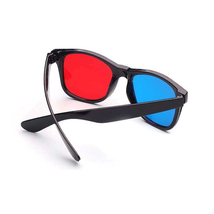 Стерео-очки 3D (анаглифные) пластик, красно-синие (111)